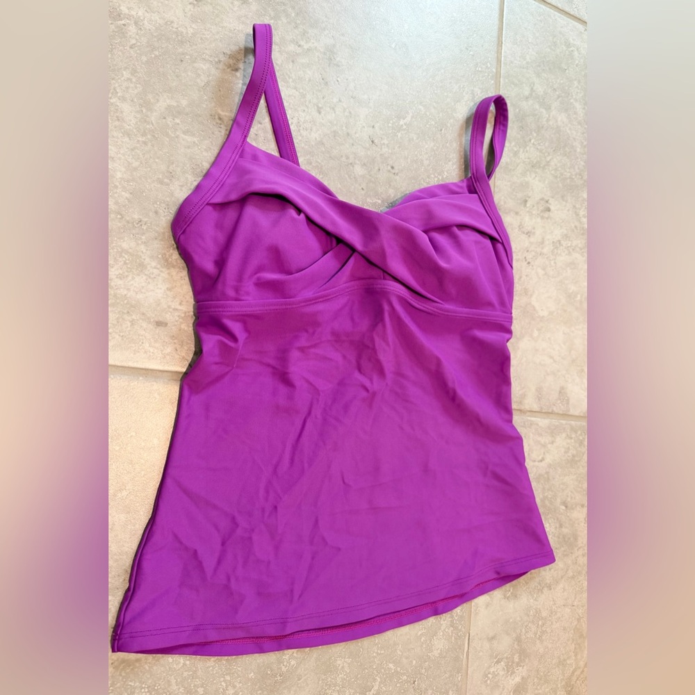 Purple Women's Tankini Swim Set - Classic Two-Piece - Picture 5 of 8